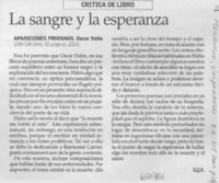 La Sangre y la esperanza