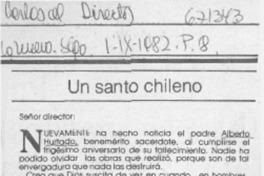 Un santo chileno