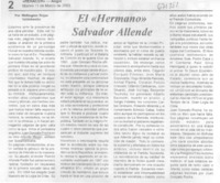 El "hermano" Salvador Allende