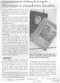 Premian a creadores locales.