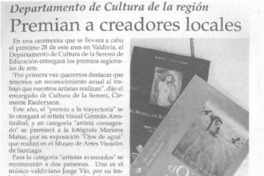 Premian a creadores locales.