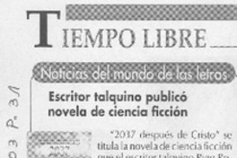 Escritor talquino publicó novela de ciencia ficción.