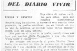 Poesía y canción