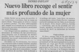 Nuevo libro recoge el sentir más profundo de la mujer.