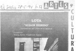 El "Sudor herido" se hace poesía.