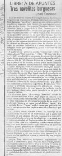 Tres novelistas burguesas