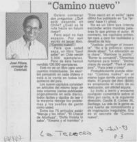 "Camino nuevo".