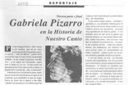 Gabriela Pizarro en la historia de nuestro canto
