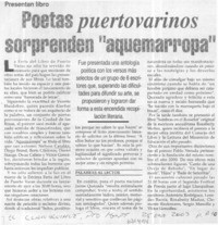 Poetas puertovarinos sorprenden "aquemarropa".