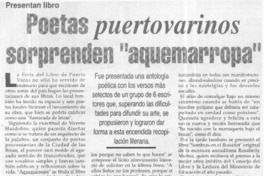 Poetas puertovarinos sorprenden "aquemarropa".