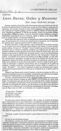 Lazo Baeza, Galaz y Massone