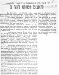 El padre Alfonso Escudero