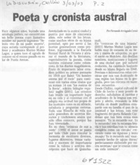 Poeta y cronista austral