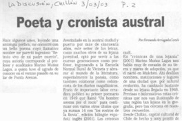 Poeta y cronista austral
