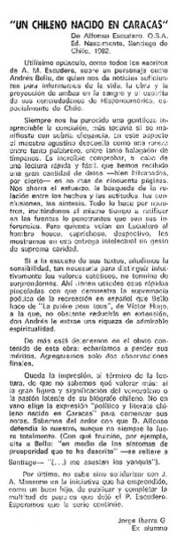 Un chileno nacido en Caracas