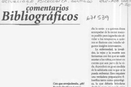Comentarios bibliográficos.