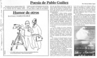 Poesía de Pablo Guíñez