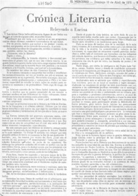 Crónica literaria