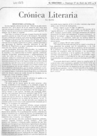 Crónica literaria
