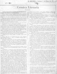 Crónica literaria