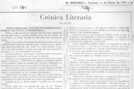 Crónica literaria