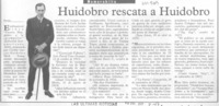 Huidobro rescata a Huidobro