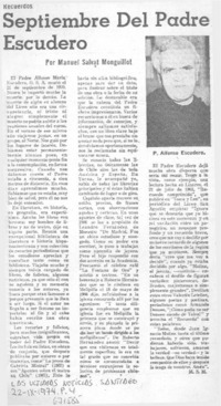 Septiembre del Padre Escudero