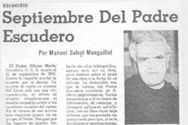 Septiembre del Padre Escudero
