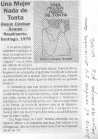 Una Mujer nada de tonta.