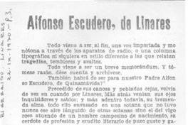Alfonso Escudero, de Linares