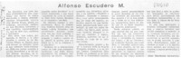 Alfonso Escudero M