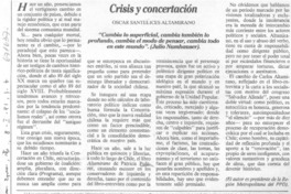 Crisis y concertación