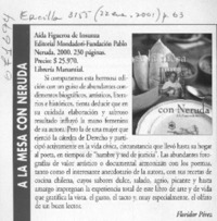 A la mesa con Neruda