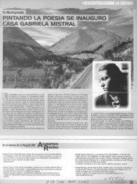 Pintando la poesía se inauguró casa Gabriela Mistral.
