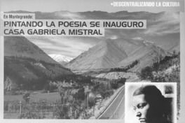 Pintando la poesía se inauguró casa Gabriela Mistral.