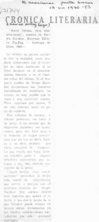 "Aquel tiempo, esas enajenaciones"