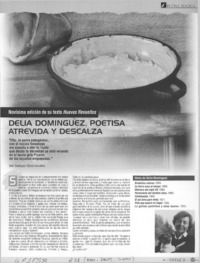 Delia Domínguez, poetisa atrevida y descalza.