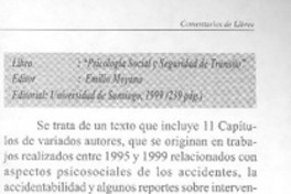 Psicología social y seguridad de tránsito"