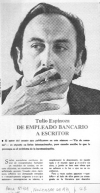 De empleado bancario a escritor