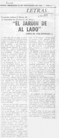 El jardín de al lado