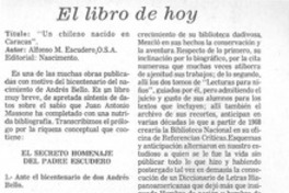 Un chileno nacido en Caracas