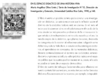 En el espacio didáctico de una historia viva.