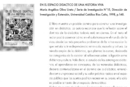 En el espacio didáctico de una historia viva.