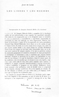 Los libros y los hechos