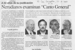 Nerudianos examinan "Canto general".