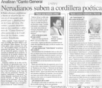 Nerudianos suben a cordillera poética.