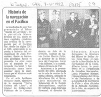 Historia de la navegación en el Pacífico.