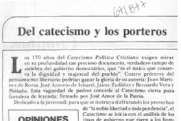 Del catecismo y los porteros