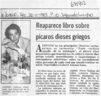 Reaparece libro sobre pícaros dioses griegos.