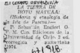 La tierra de Hotu Matuaa